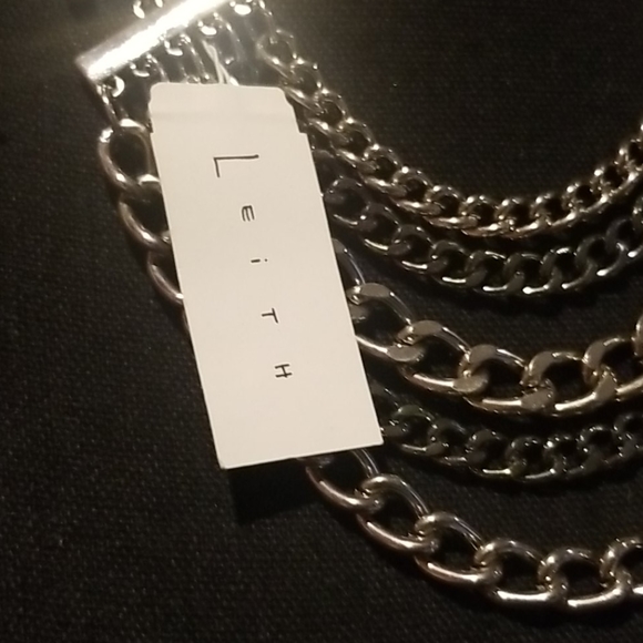Multiple Layer Chain Link  Adjustable Necklace - Picture 5 of 6